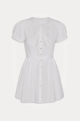 Ivy Cotton Mini Dress - White