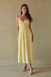 Roxana Smocked Midi Dress