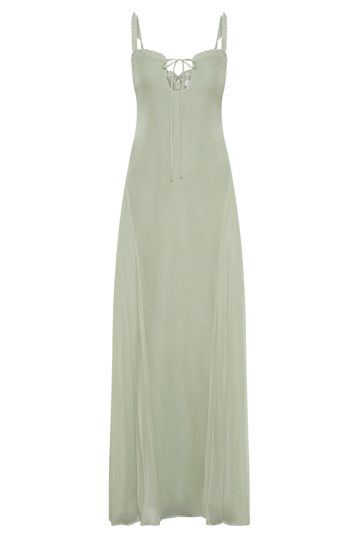 Saira Chiffon Maxi Dress - Pastel Green