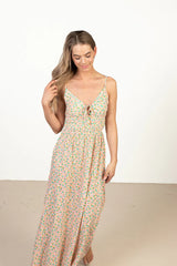 Padded Cup Ditsy Floral Maxi Dress