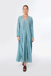 Shangri-La Periwinkle Fiore Maxi Dress
