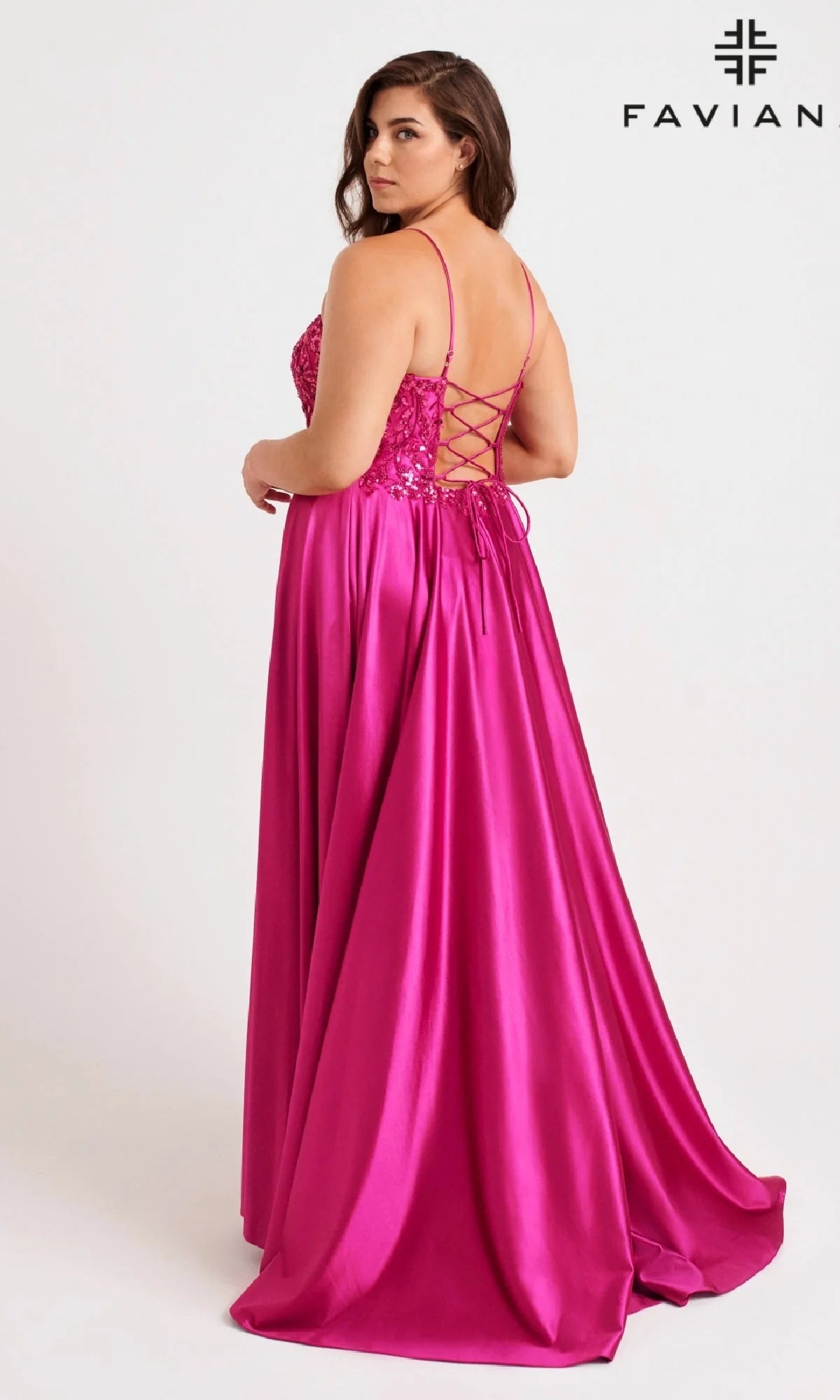 Faviana Long Plus-Size Formal Dress 9582