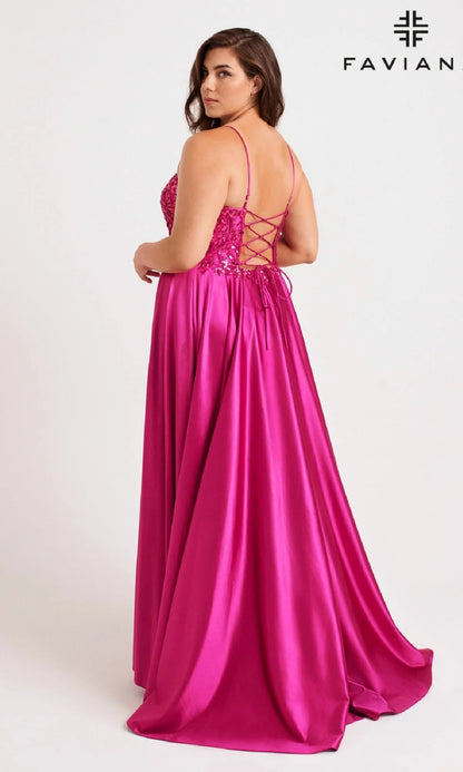 Faviana Long Plus-Size Formal Dress 9582