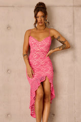 Living My Truth Midi Dress - Pink