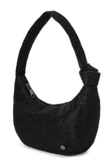 Jessica Crystal Mesh Bag - Black