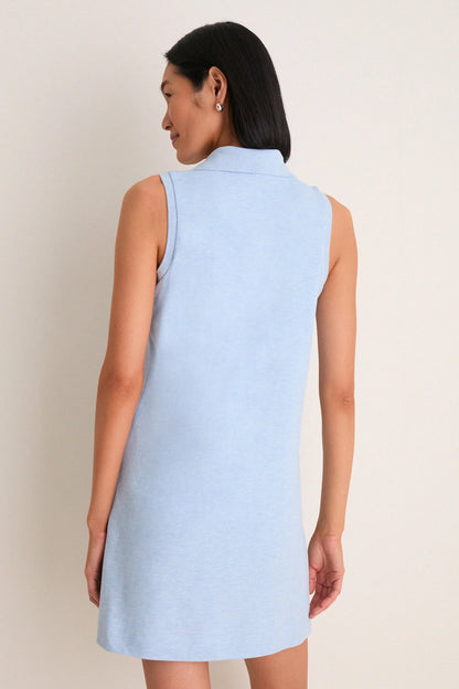 Light Blue Pique Margaret Polo Dress
