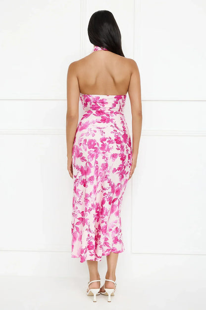 Cupid’S Kiss Halter Midi Dress