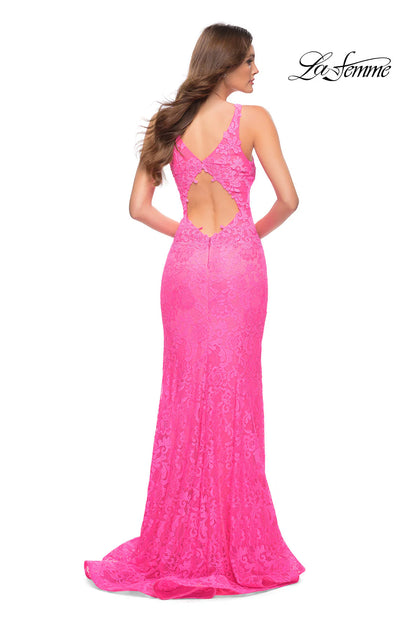 Pink Neon Prom Dress 29978