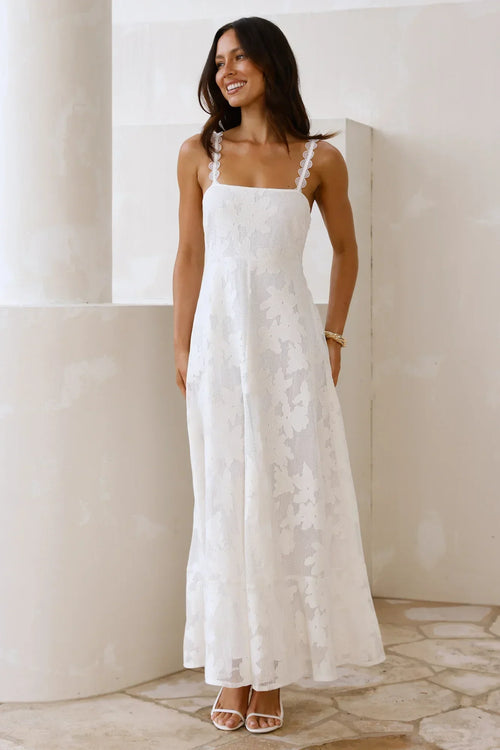 Soft Blossom Maxi Dress
