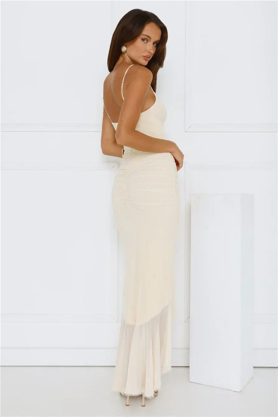 Shimmer In The Dark Mesh Maxi Dress