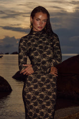 Maeya Maxi Dress - Black