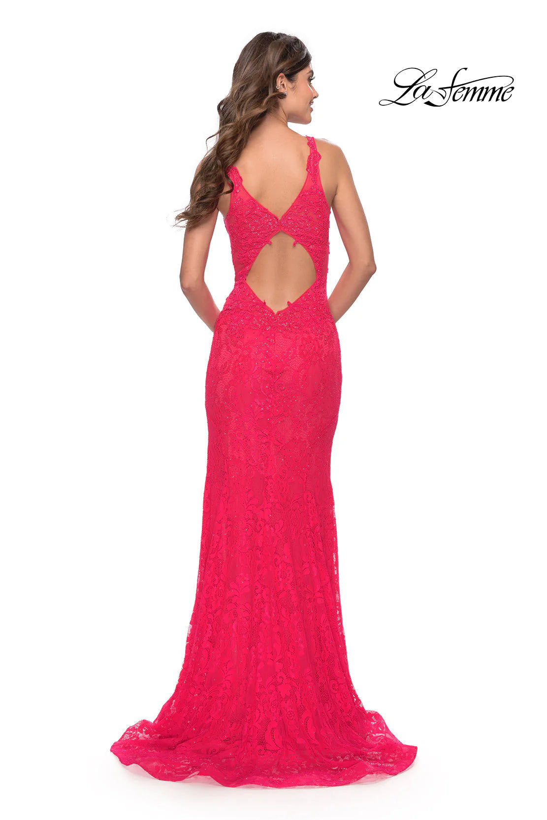 Pink Neon Prom Dress 29978