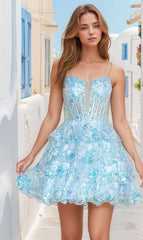 Poly USA Short Party Dress 9468
