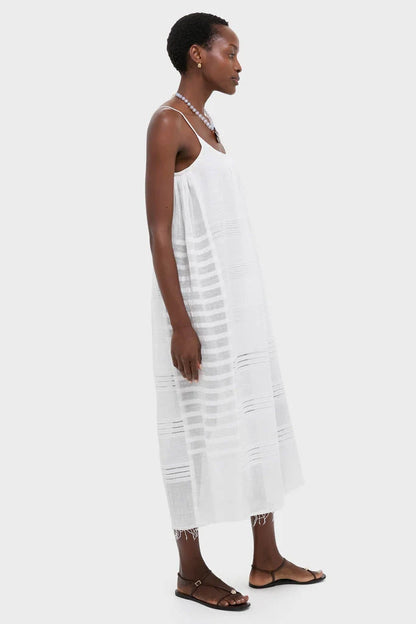 Abira White Nia Slip Dress