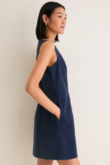 Navy Chino Rhoda Mini Dress