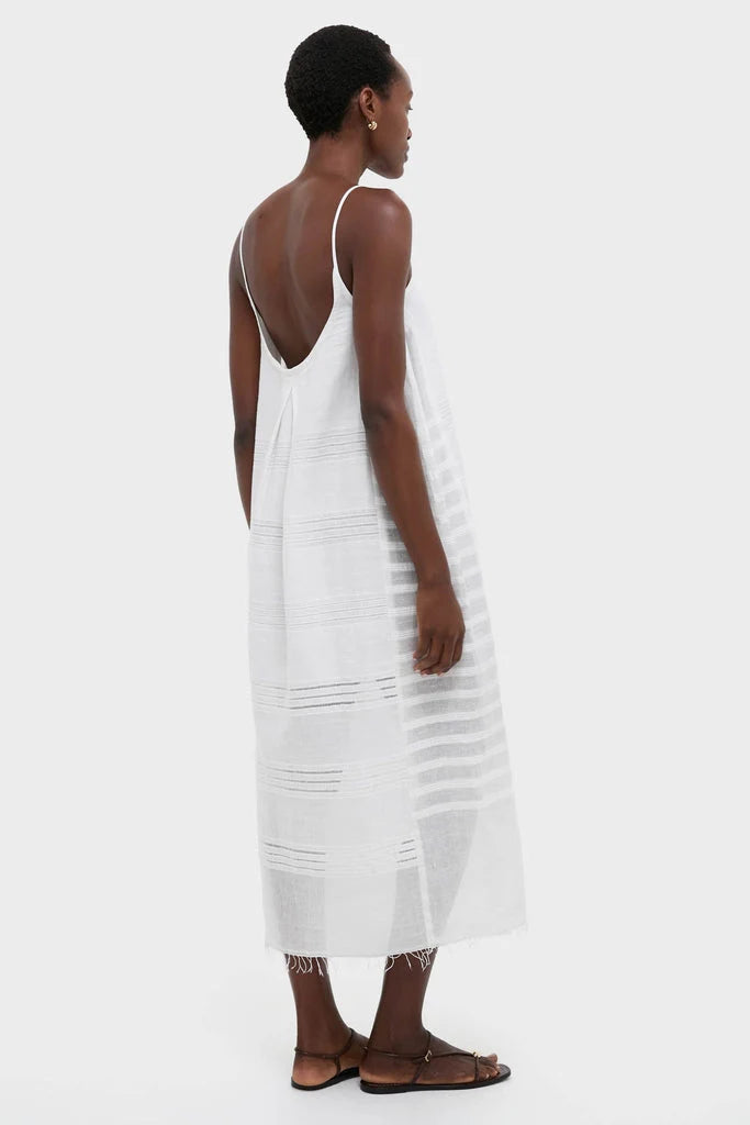 Abira White Nia Slip Dress
