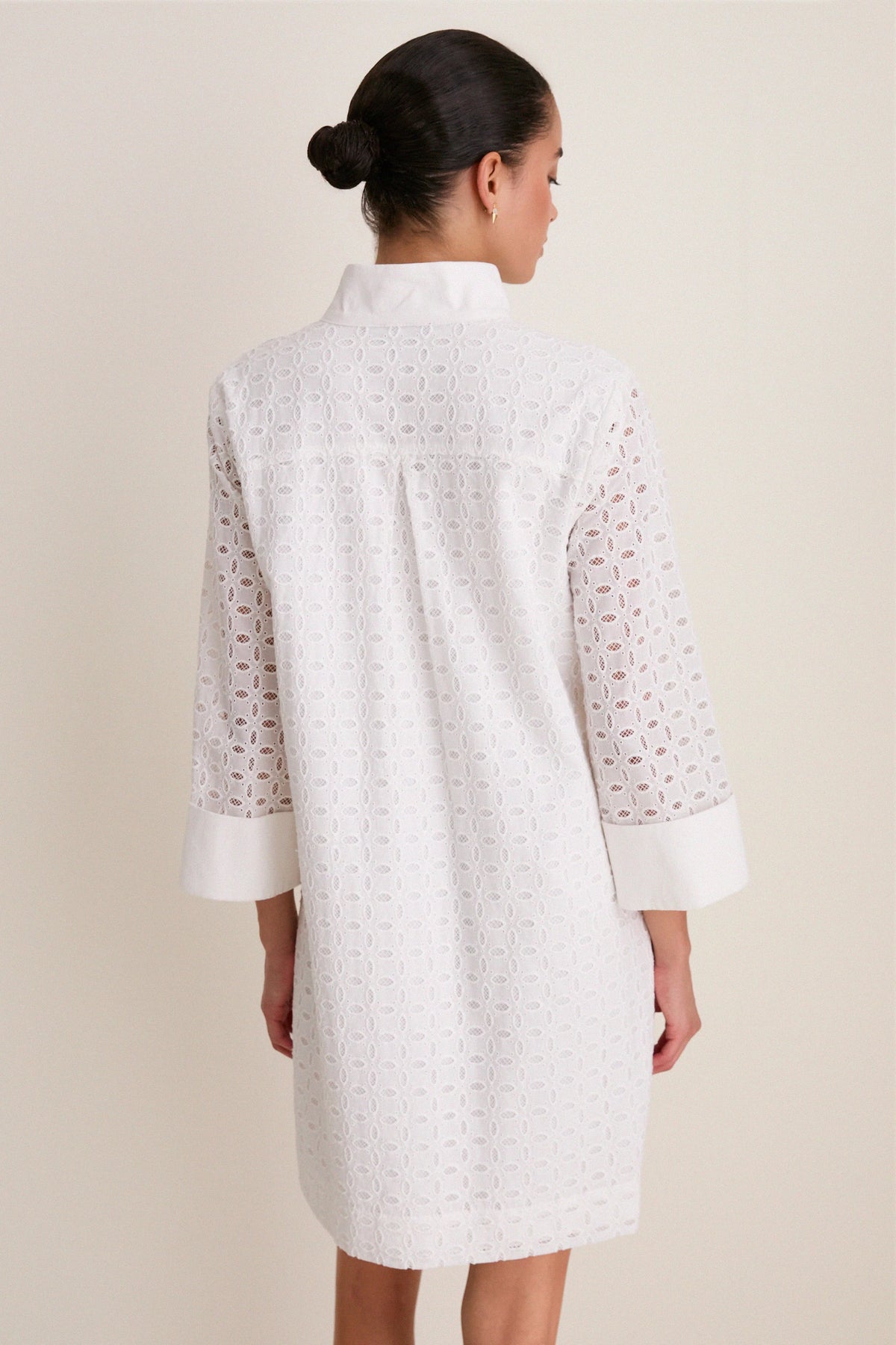 White Eyelet Megan Dress